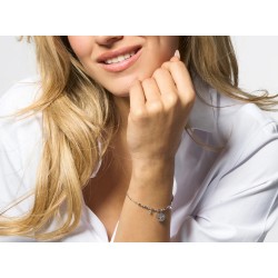 Bracciale Donna Luca Barra BK2925 In Acciaio Con Albero Della Vita E Zirconi