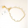Bracciale Donna Luca Barra BK2972 In Acciaio Dorato Con Perle 3 mm E Sfere
