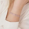 Bracciale Tennis Donna Tennis Luca Barra BK2272 In Acciaio Con Zirconi Rosa