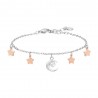 Bracciale Donna Luca Barra BK2822 In Acciaio Con Luna E Stelle