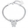 Bracciale Donna Luca Barra BK1936 In Acciaio Con Farfalla E Strass