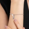 Bracciale Donna Luca Barra BK2827 In Acciaio Con Chiave Di Violino E Zircone