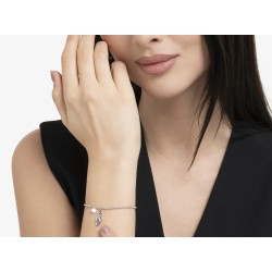 Bracciale Donna Luca Barra BK2827 In Acciaio Con Chiave Di Violino E Zircone