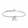 Bracciale Donna Luca Barra BK2658 In Acciaio Con Arcobaleno E Strass