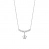 Collana Donna Luca Barra CK2212 In Acciaio Con Stella E Zirconi