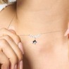 Collana Donna Luca Barra CK2212 In Acciaio Con Stella E Zirconi