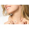 Collana Donna Luca Barra CK2212 In Acciaio Con Stella E Zirconi