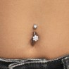 Piercing Ombelico Donna Luca Barra PR149 In Acciaio Stella Con Zirconi