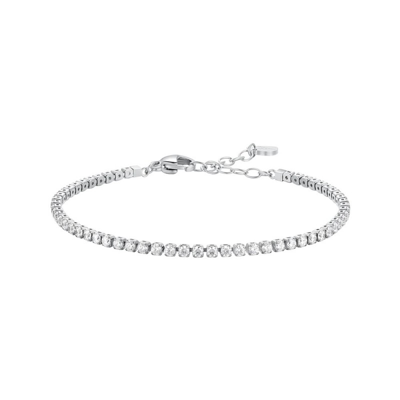 Bracciale Tennis Bambina Luca Barra JB248 In Acciaio Con Zirconi 2 mm