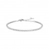 Bracciale Tennis Bambina Luca Barra JB248 In Acciaio Con Zirconi 2 mm