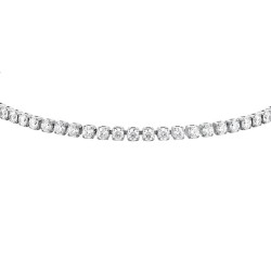 Bracciale Tennis Bambina Luca Barra JB248 In Acciaio Con Zirconi 2 mm