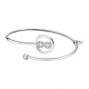 Bracciale Rigido Donna Lotus Style LS2169/2/4 In Acciaio Con Infinito E Strass