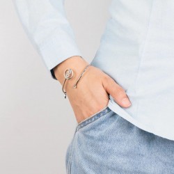 Bracciale Rigido Donna Lotus Style LS2169/2/4 In Acciaio Con Infinito E Strass
