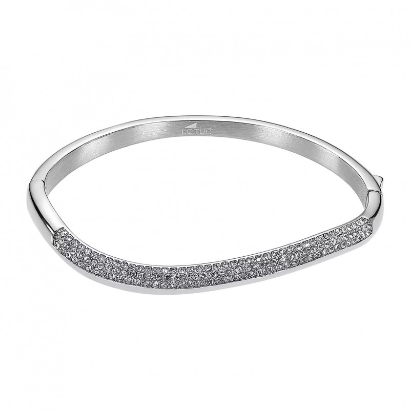 Bracciale Donna Rigido Lotus Style LS2582/2/1 In Acciaio Con Strass