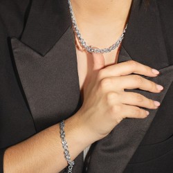 Collana Donna Lotus Style LS2578/1/1 In Acciaio A Maglie Infinito