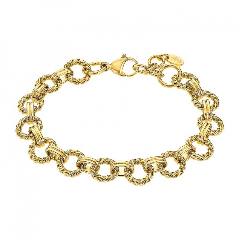 Bracciale Donna Lotus Style LS2580/2/2 In Acciaio Dorato A Catena