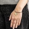 Bracciale Donna Lotus Style LS2466/2/2 In Acciaio Dorato Con Cuore E Strass