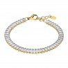 Bracciale Donna Tennis Lotus Style LS2570/2/2 In Acciaio Dorato Con Zirconi Baguette