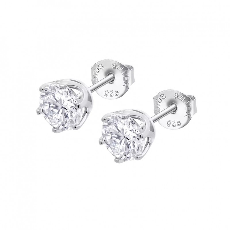 Orecchini Unisex Lotus Silver LP3716-4/1 Punto Luce In Argento Con Zircone