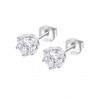 Orecchini Unisex Lotus Silver LP3716-4/1 Punto Luce In Argento Con Zircone