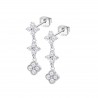 Orecchini Donna Lotus Silver LP3889-4/1 In Argento Pendenti Con Zirconi
