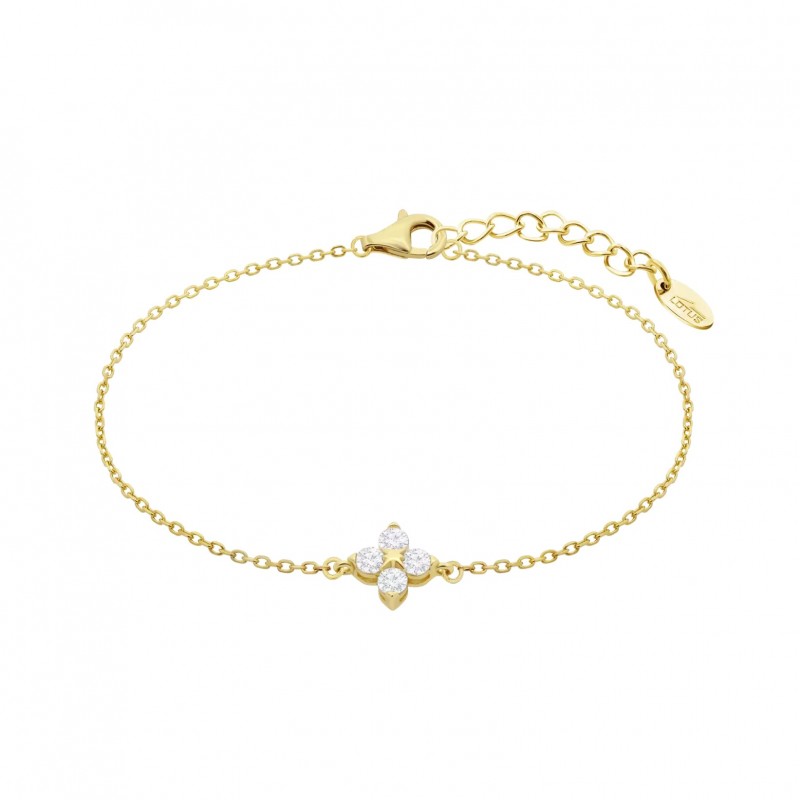 Bracciale Donna Lotus Silver LP3926-2/2 In Argento Dorato Con Zirconi