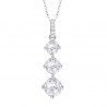 Collana Donna Lotus Silver LP3785-1/1 In Argento Con Pendente Tipo Trilogy Con Zirconi