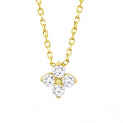 Collana Donna Lotus Silver LP3926-1/2 In Argento Dorato Con Zirconi
