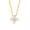 Collana Donna Lotus Silver LP3926-1/2 In Argento Dorato Con Zirconi