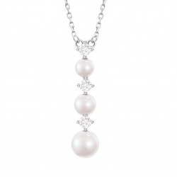 Collana Donna Lotus Silver LP3931-1/1 In Argento Con Perle E Zirconi