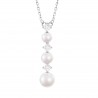 Collana Donna Lotus Silver LP3931-1/1 In Argento Con Perle E Zirconi