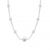 Collana Donna Lotus Silver LP3922-1/1 In Argento Con Perla E Zirconi