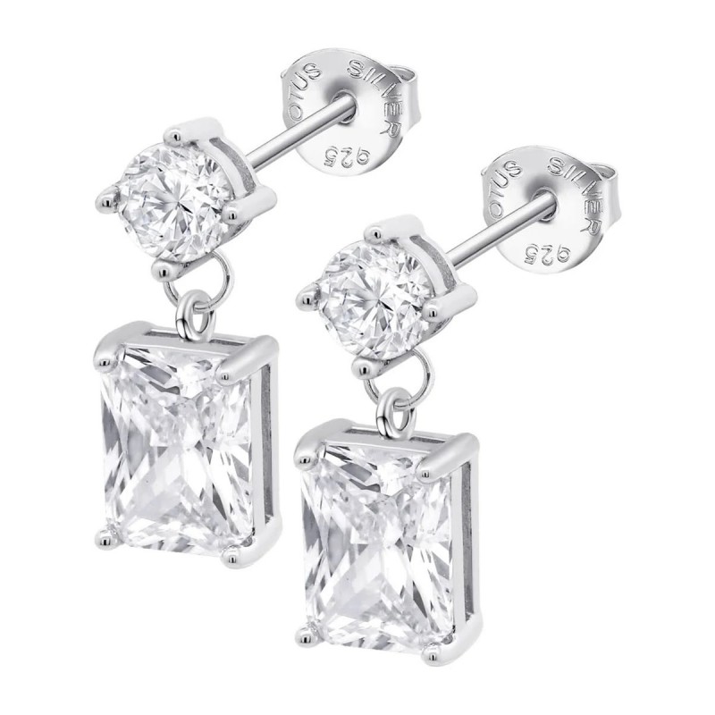 Orecchini Donna Lotus Silver LP3892-4/1 In Argento Pendenti Con Zirconi