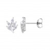 Orecchini Donna Lotus Silver in Argento a Forma di Foglia con Zirconi LP3086-4/1