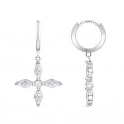 Orecchini Donna Lotus Silver LP3933-4/1 Pendenti In Argento Con Zirconi