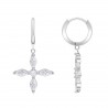 Orecchini Donna Lotus Silver LP3933-4/1 Pendenti In Argento Con Zirconi
