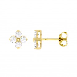 Orecchini Donna Lotus Silver LP3926-4/2 In Argento Dorato Con Zirconi