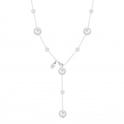 Collana Donna Lotus Silver LP3930-1/1 In Argento Con Perle Bianche