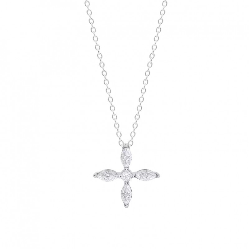 Collana Donna Lotus Silver LP3933-1/1 In Argento Con Zirconi Bianchi