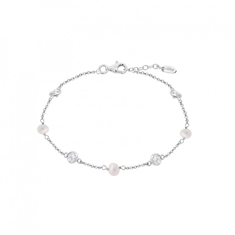 Bracciale Donna Lotus Silver LP3923-2/1 In Argento Con Perle E Zirconi