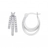 Orecchini Donna Lotus Silver LP3880-4/1 In Argento Con Zirconi