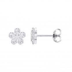 Orecchini Donna Lotus Silver LP3107-4/1 A Lobo A Forma Di Stella Con Zirconi