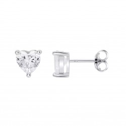 Orecchini Donna Lotus Silver LP3833-4/1 In Argento Tipo Punto Luce Con Zircone A Cuore