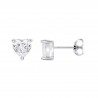 Orecchini Donna Lotus Silver LP3833-4/1 In Argento Tipo Punto Luce Con Zircone A Cuore