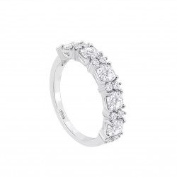 Anello Donna Lotus Silver LP3839-3/118 Tipo Veretta Con Zirconi Misura 18