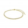 Bracciale Tennis Donna Lotus Silver LP3181-2/2 In Argento Dorato Con Zirconi