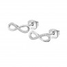 Orecchini Donna Lotus Silver LP1872-4/3 Infinito In Argento Con Zirconi