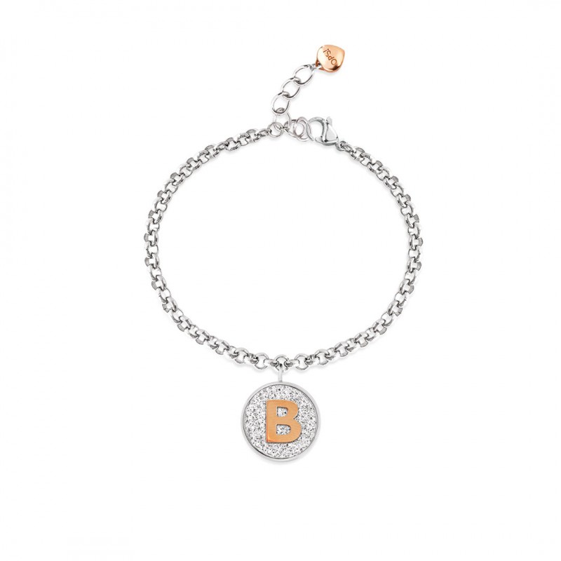 Bracciale donna con lettera B Opsobjects My Glitter OPSBR-672