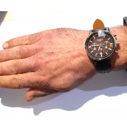 Orologio Uomo Casio Edifice EFR-575CL-5AEF Cronografo Con Cinturino Marrone