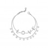 Bracciale donna cuori e scritta LOVE Opsobjects OPSBR-658